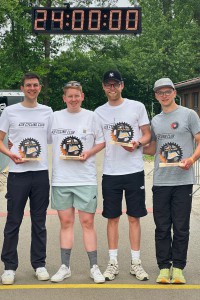 das 4er-Team nach 24h im Ziel