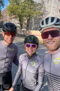 Felix, Vanessa und Jan vor dem Start